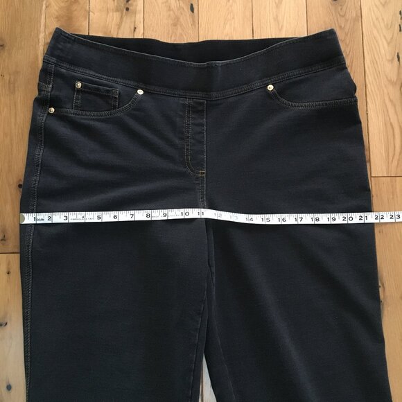 Nygard SLIMS Indigo Denim Stretchy Pull On Jeggings 1X - Picture 13 of 16